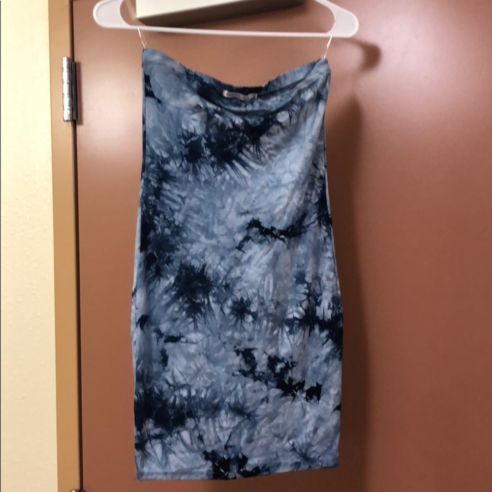 Tie die tube dress